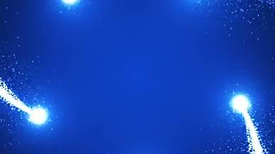 蓝色粒子光线汇聚logo演绎AE模板视频的预览图